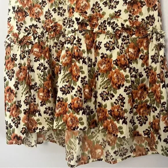 Anthropologie Love The Label Floral Puff Sleeve Maxi Dress - Small - Picture 4 of 8